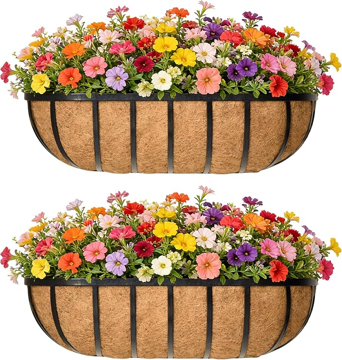 English Inviting Horse Trough Balcony Planter by EIMQUVW