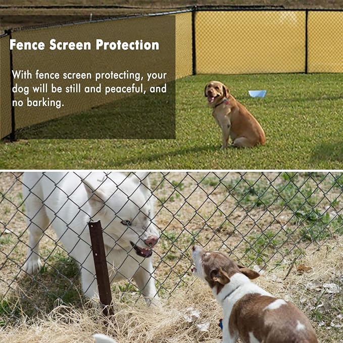 UPGRADE Privacy Fence Screen 6'x3' Sand Outdoor 90% Visibility Blockage 170 GSM - Image 7