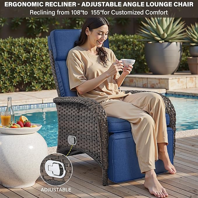Belord Versatile Outdoor Recliner Chair - Image 4