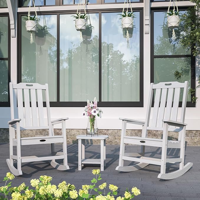 Oversized Rocking Chair Set of 4, Outdoor Rocking Chair - Image 2