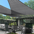 LOVE STORY Custom Size 15'x15'x21.2' Dark Grey Sun Shade Sail Right Triangle by LOVESTORY