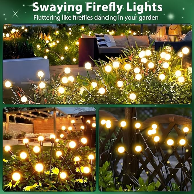 4-Pack Garden Solar Lights, 32 LED Solar Lights Outdoor - Image 4