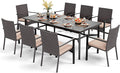 PHI VILLA 9 Pieces Outdoor Dining Set by PHIVILLAThepioneerofcomfortablehouseholdsupplies
