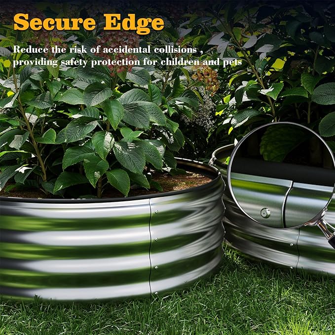Galvanized Metal Raised Garden Bed Kit - Image 5