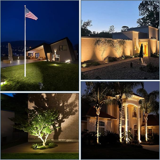 30W Spot Lights Outdoor LED Spotlight 120V 3000LM Ultra Bright Flag Pole Light - Image 4