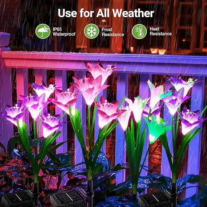 KOOPER Outdoor Solar Lights, 10 Pack Solar Garden Light - Image 5