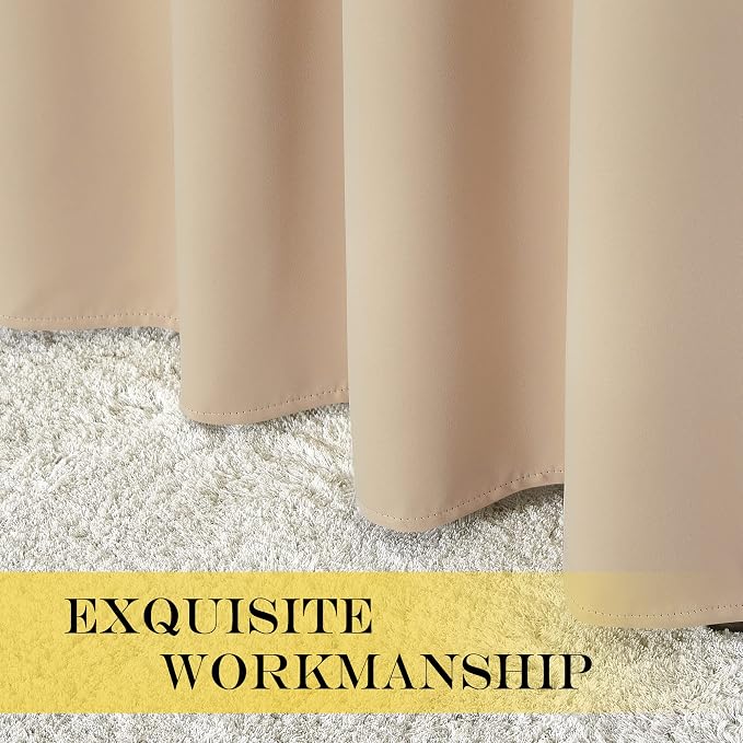 NICETOWN Bedroom Blackout Window Curtain 54 inches Length - Image 6