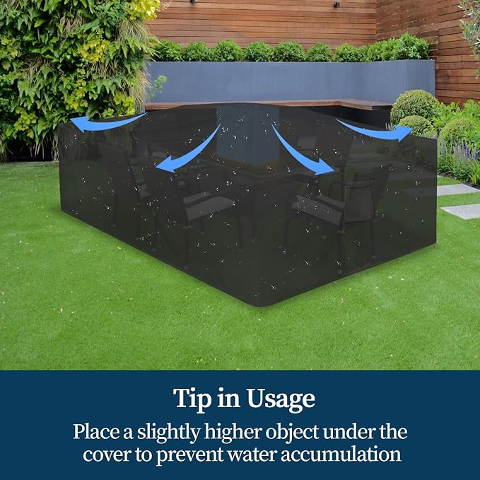 Easy-Going Patio Furniture Cover Waterproof Outdoor Rectangular Coffee Table - Image 7