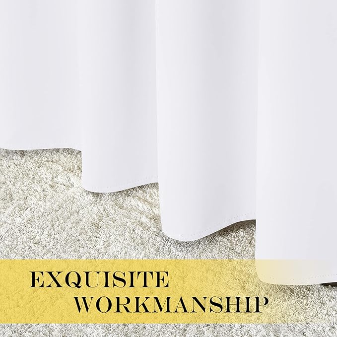 NICETOWN White Room Darkening Curtain 95 inches Long - Image 8