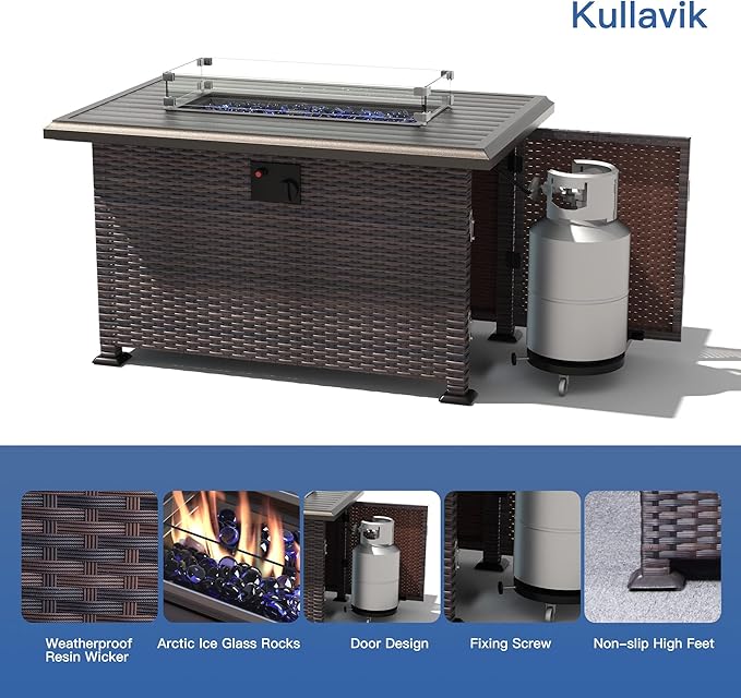Kullavik 7 Pieces Outdoor Patio Furniture Set - Image 3