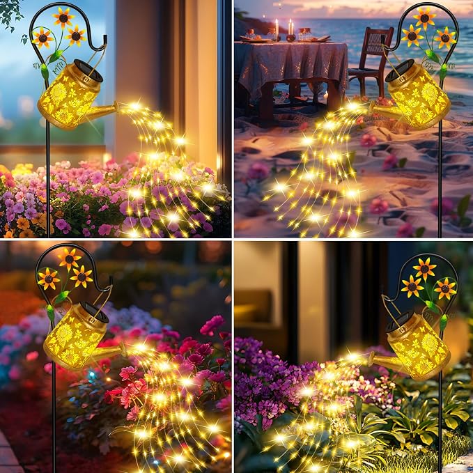 Christmas Gifts Solar Solar Lanterns Garden Decor Sunflower Lights, Large - Image 5