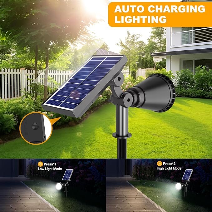 Solar Lights Outdoor Waterproof, 36 LEDs Adjustable Solar Spot Lights Outdoor - Image 5