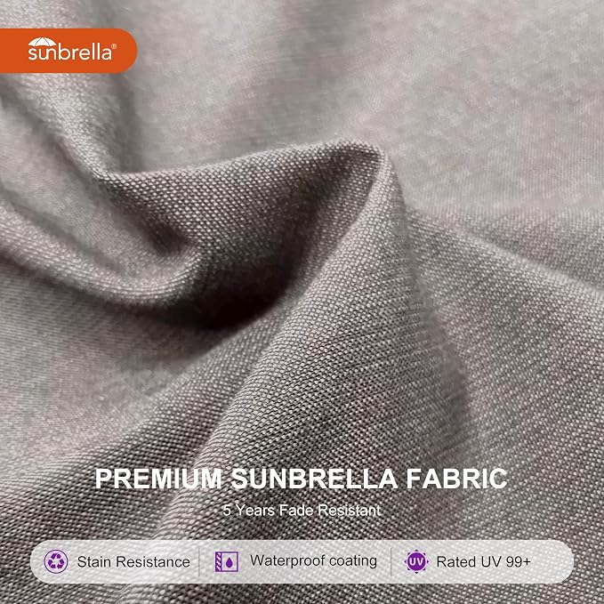 PURPLE LEAF 9' X 12' Cantilever Outdoor Patio Umbrella Large Heavy Duty 360° - Image 4