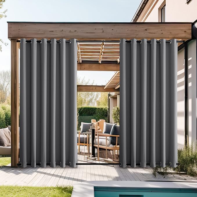 NICETOWN 2 Panels Outdoor Curtains - Image 2