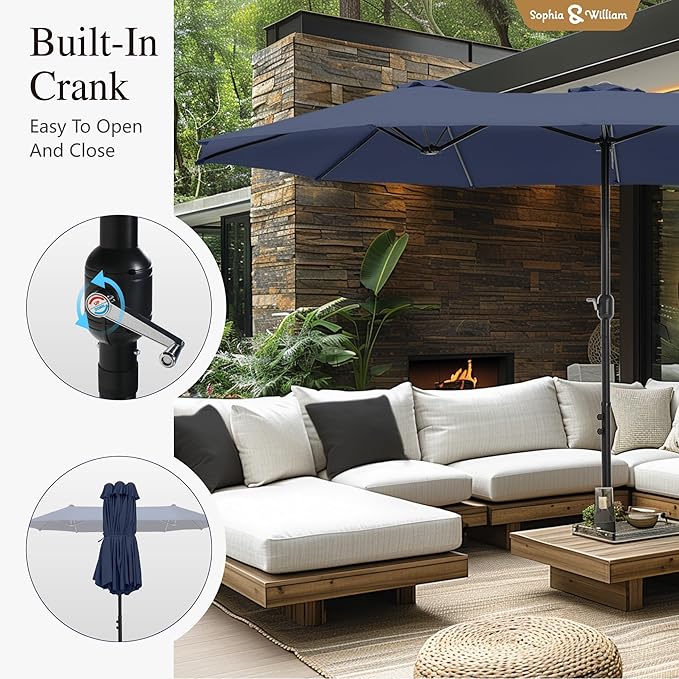 Sophia & William Patio Outdoor Table and Chairs Set - Image 2