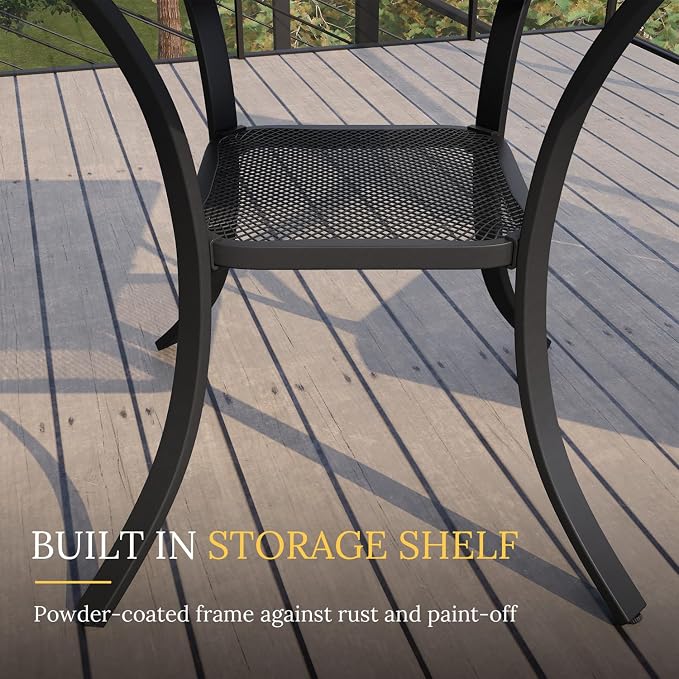 VICLLAX 3 Pieces Patio Dining Set - Image 4