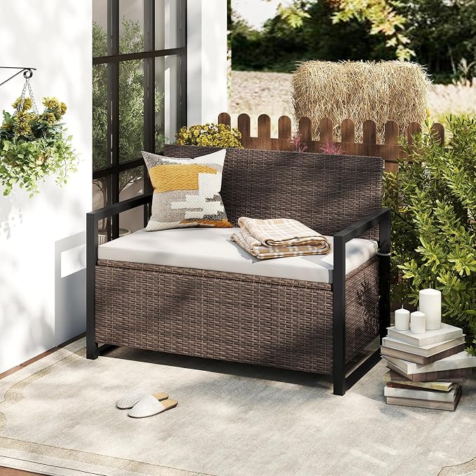 Tangkula 40 Gallon Outdoor Bench - Image 9