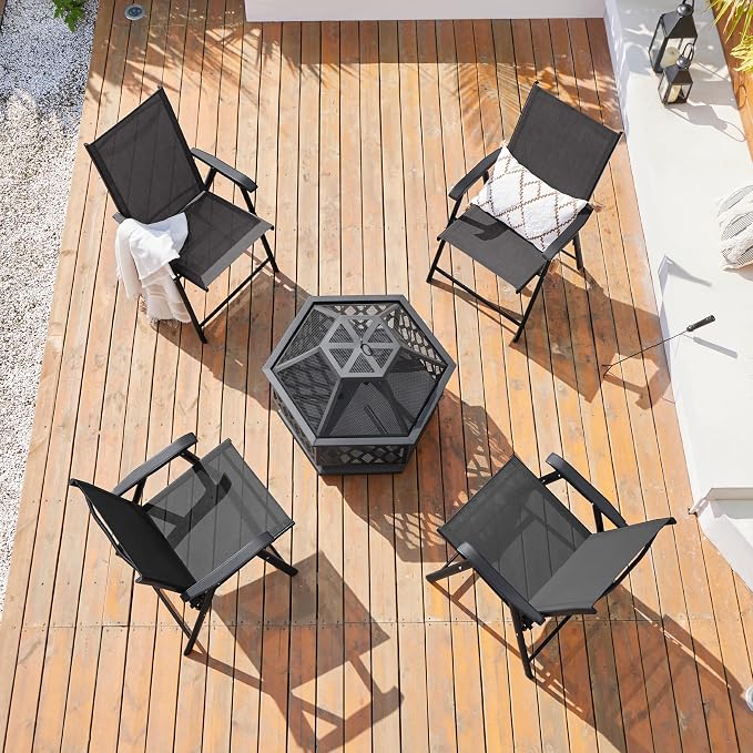Yaheetech Patio Dining Chairs Set of 2 - Image 2