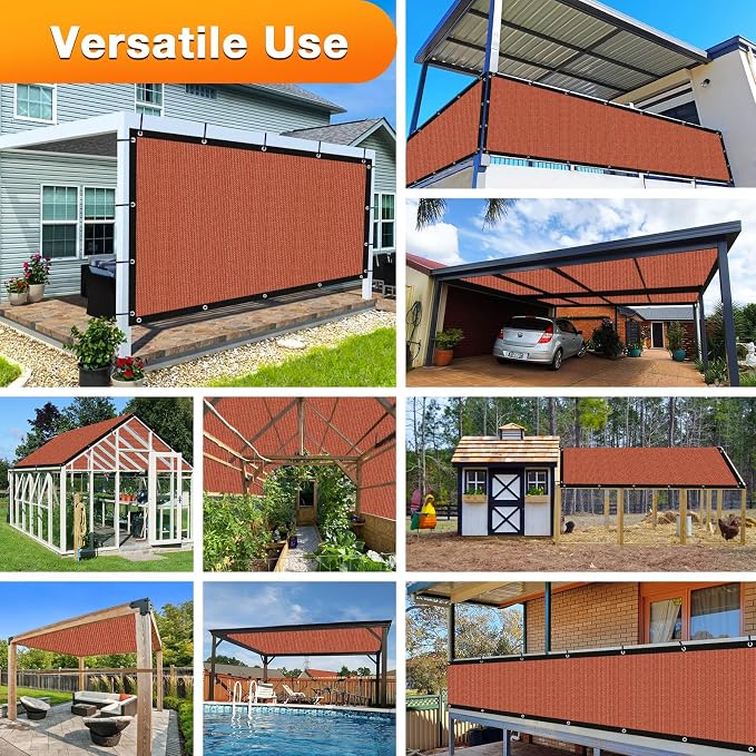 Artpuch 90% Sun Shade Cloth, 5 x 6 FT Pergola Shade Cover Canopy - Image 6