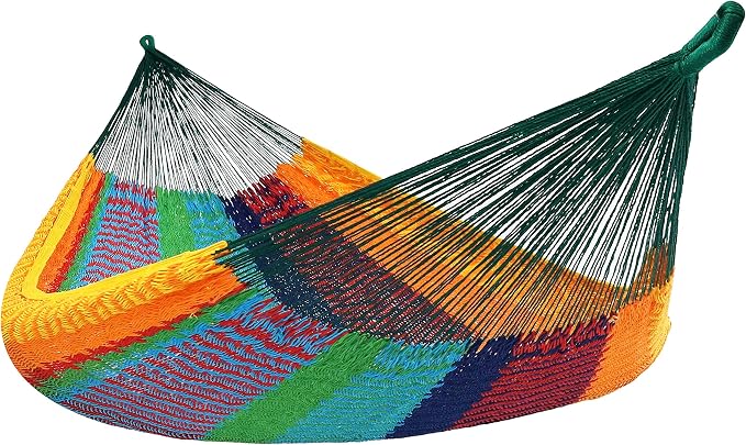 Sunnydaze Handwoven XXL Thick Cord Mayan Double Hammock by SunnydazeDecor