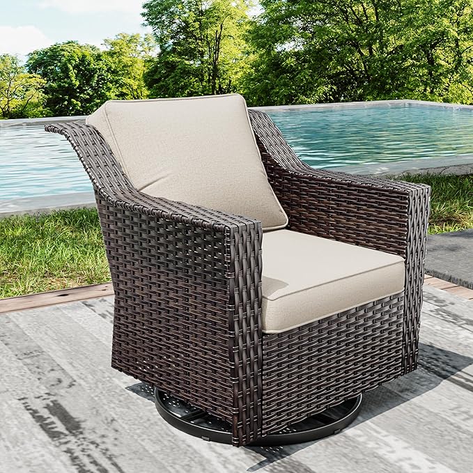 Joyside Outdoor Swivel Chair, Patio Swivel Chairs - Image 7
