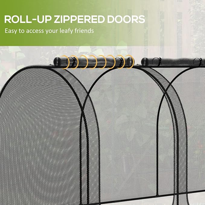 Outsunny 9' x 4' Crop Cage, Plant Protection Tent - Image 6