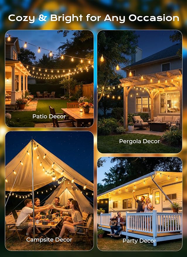 Brightown 151FT Solar String Lights Outdoor Waterproof, Patio Lights - Image 7