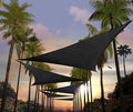 Amgo Custom Size 19' x 19' x 19' Black Triangle Sun Shade Sail UPF50+ AGTAPRT12 by Amgo