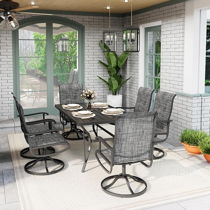 7-Piece Outdoor Dining Set, Patio Furniture Set - Image 4
