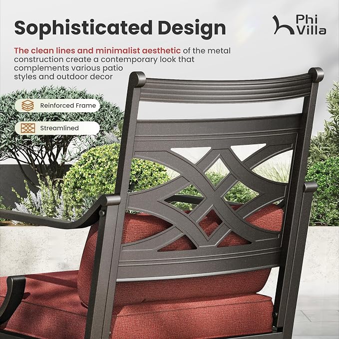 PHI VILLA 9 Pieces Outdoor Dining Set - Image 4