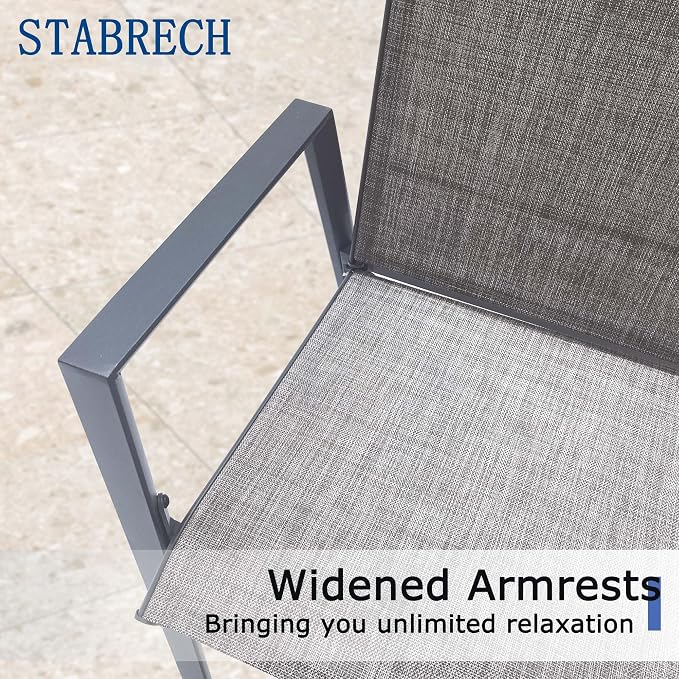 Outdoor Bar Stools Set of 4, Bar Height Chairs - Image 7