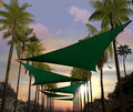 Amgo Custom Size 4' x 4' x 4' Green Triangle Sun Shade Sail UPF50+ AGTAPRT12 by Amgo