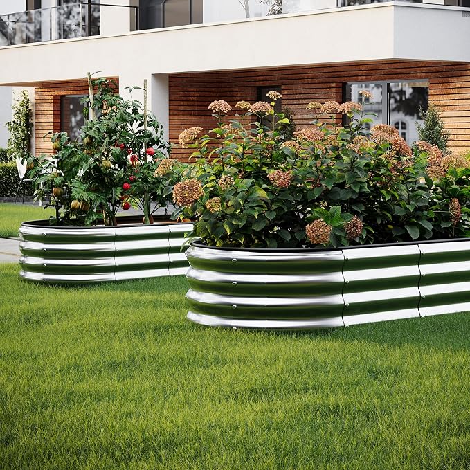 Galvanized Metal Planter Raised Garden Bed Kit - Image 6