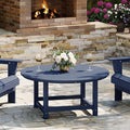 WestinTrends Malibu Low Outdoor HDPE Round Patio Coffee Table by WestinTrends
