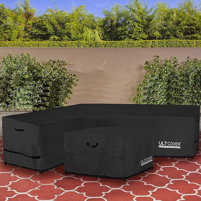 ULTCOVER Patio L-Shaped Left Facing Sofa Cover Waterproof - Image 6