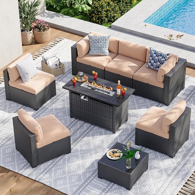 Aoxun 8 Piece Patio Furniture Set by Aoxun