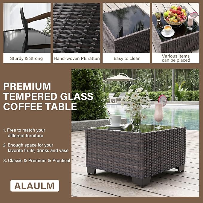 ALAULM 13 Pieces Patio Furniture Set - Image 5