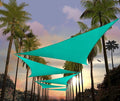 Amgo Custom Size 4' x 4' x 4' Turquoise Triangle Sun Shade Sail Order to Make by Amgo