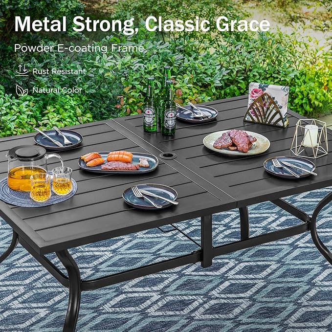 PHI VILLA 7 Pieces Outdoor Dining Set - Image 5