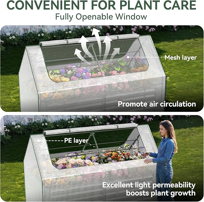 Raised Garden Bed with Self-Watering System, Galvanized Raised Beds - Image 5