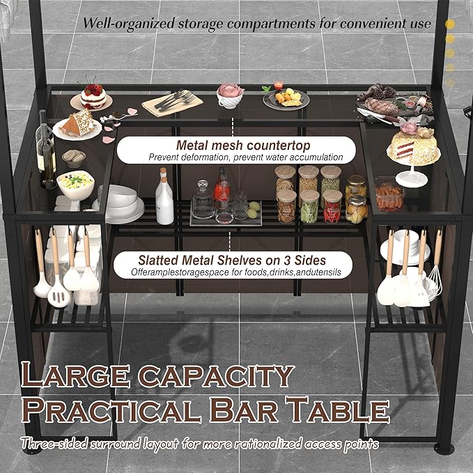 Grepatio 3 Piece Patio Bar Set - Image 3