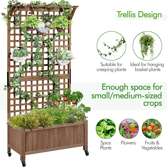 Yaheetech 72" H Garden Planter - Image 4