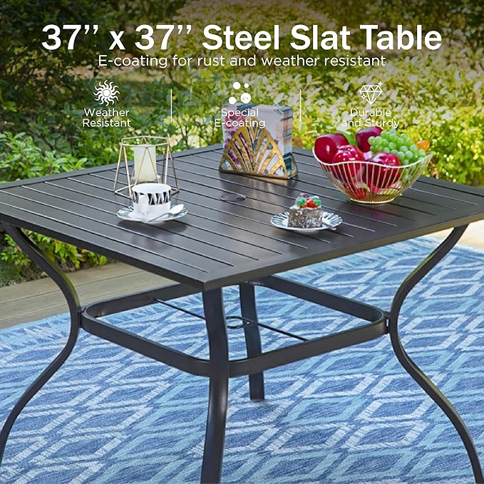 PHI VILLA 5 Pieces Outdoor Dining Set - Image 2