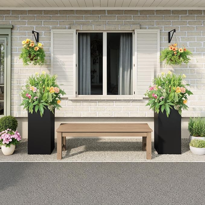 Stoog Outdoor Bench, 2-Person Patio Backless Bench - Image 7