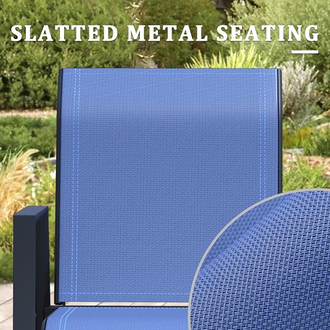 Outdoor Bar Stools Set of 6, Bar Height Chairs - Image 6
