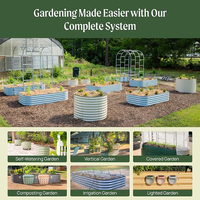 32" Extra Tall Raised Garden Bed Kits, 3.5 x 3.5 x 2.7ft Raised Planter Box - Image 8