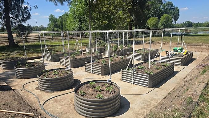 A ANLEOLIFE 6-Pack 4X4X1.5ft & 6X3X1.5ft Deep Root Galvanized Raised Garden - Image 3