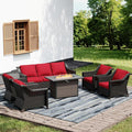 Joyside Wicker Patio Furniture Sets, 6 Pieces Upgraded Large Size Outdoor by Joyside