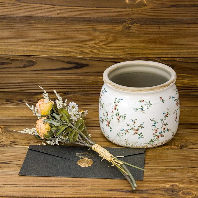 Flower Pot, Vintage Ceramic Pot - Image 4