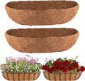 2Pcs Trough Coco Liner 36" Coco Coir Liners by HAOVZRI